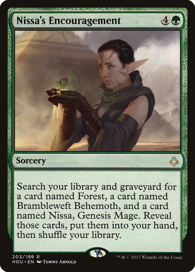 Nissa's Encouragement (203) [Hour of Devastation] | Odin's Place