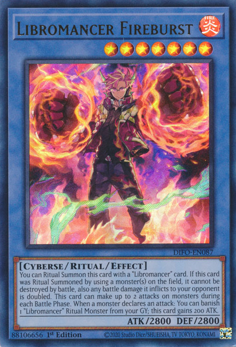 Libromancer Fireburst [DIFO-EN087] Ultra Rare | Odin's Place