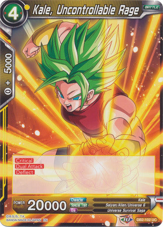 Kale, Uncontrollable Rage (DB2-102) [Divine Multiverse] | Odin's Place