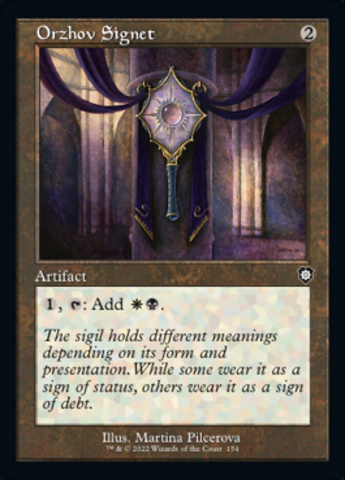 Orzhov Signet (Retro) [The Brothers' War Commander] | Odin's Place