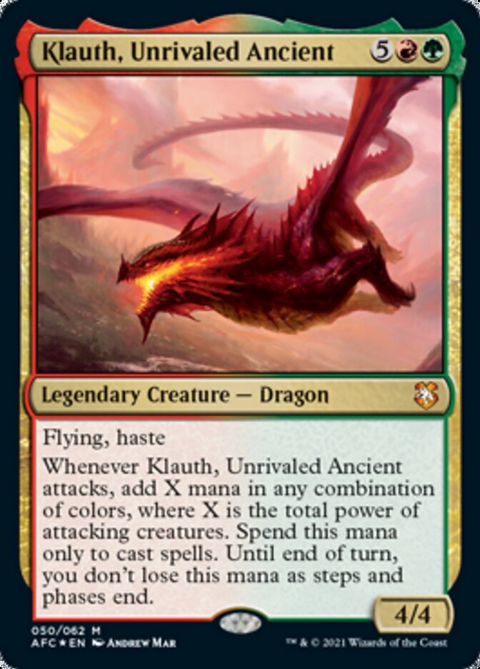 Klauth, Unrivaled Ancient [Dungeons & Dragons: Adventures in the Forgotten Realms Commander] | Odin's Place