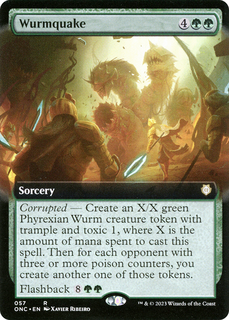 Wurmquake (Extended Art) [Phyrexia: All Will Be One Commander] | Odin's Place