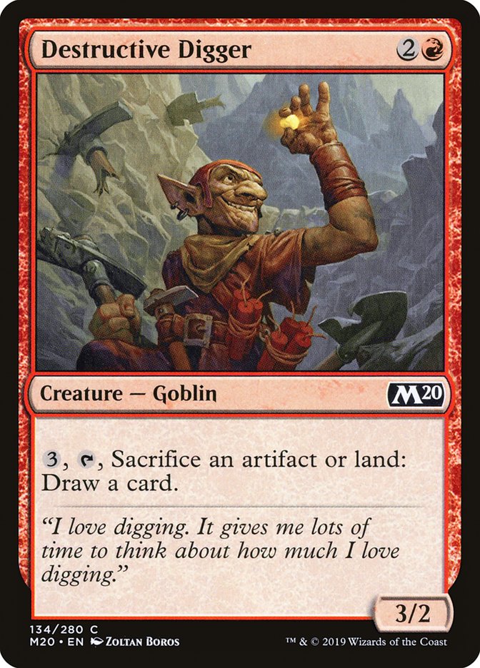 Destructive Digger [Core Set 2020] | Odin's Place