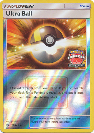 Ultra Ball (135/149) (NA Championship Promo) [Sun & Moon: Base Set] | Odin's Place