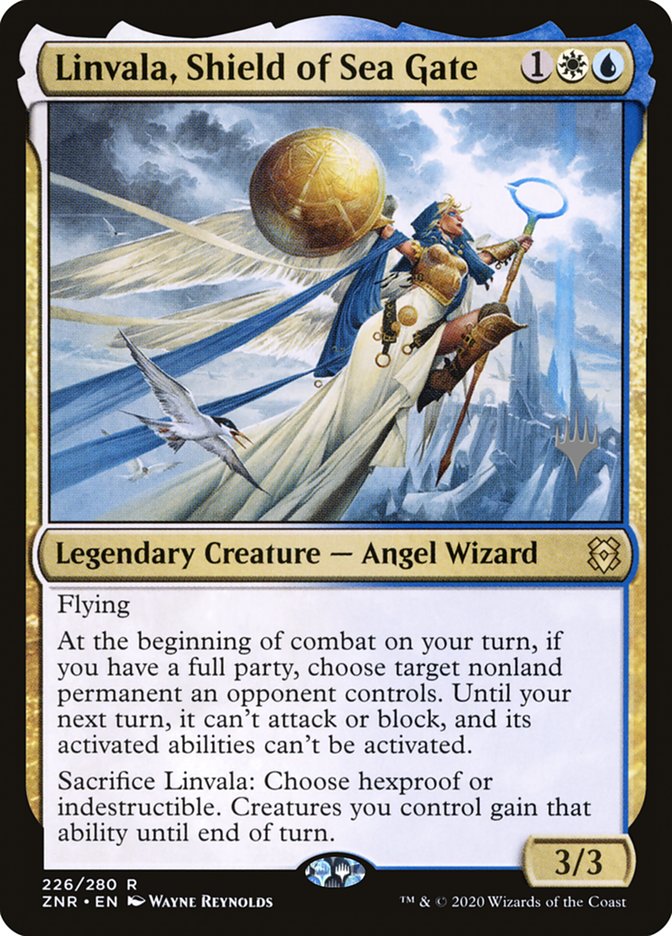 Linvala, Shield of Sea Gate (Promo Pack) [Zendikar Rising Promos] | Odin's Place