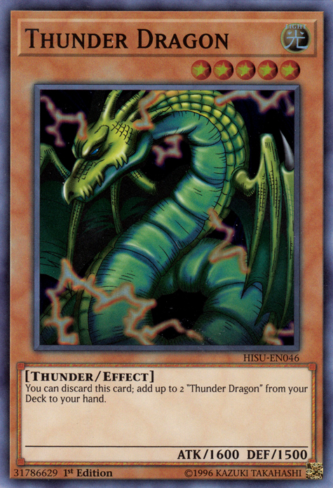 Thunder Dragon [HISU-EN046] Super Rare | Odin's Place