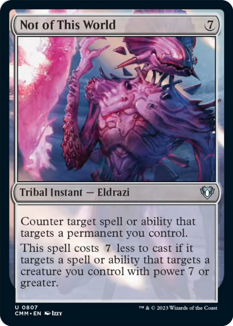 Not of This World [Commander Masters] | Odin's Place