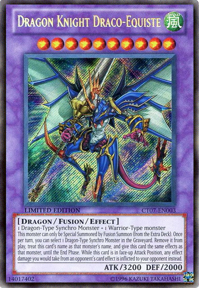 Dragon Knight Draco-Equiste [CT07-EN003] Secret Rare | Odin's Place