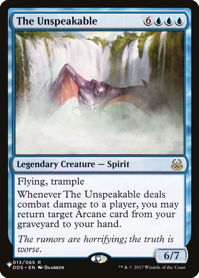 The Unspeakable [The List] | Odin's Place