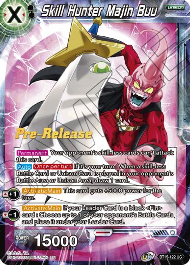 Skill Hunter Majin Buu (BT15-122) [Saiyan Showdown Prerelease Promos] | Odin's Place