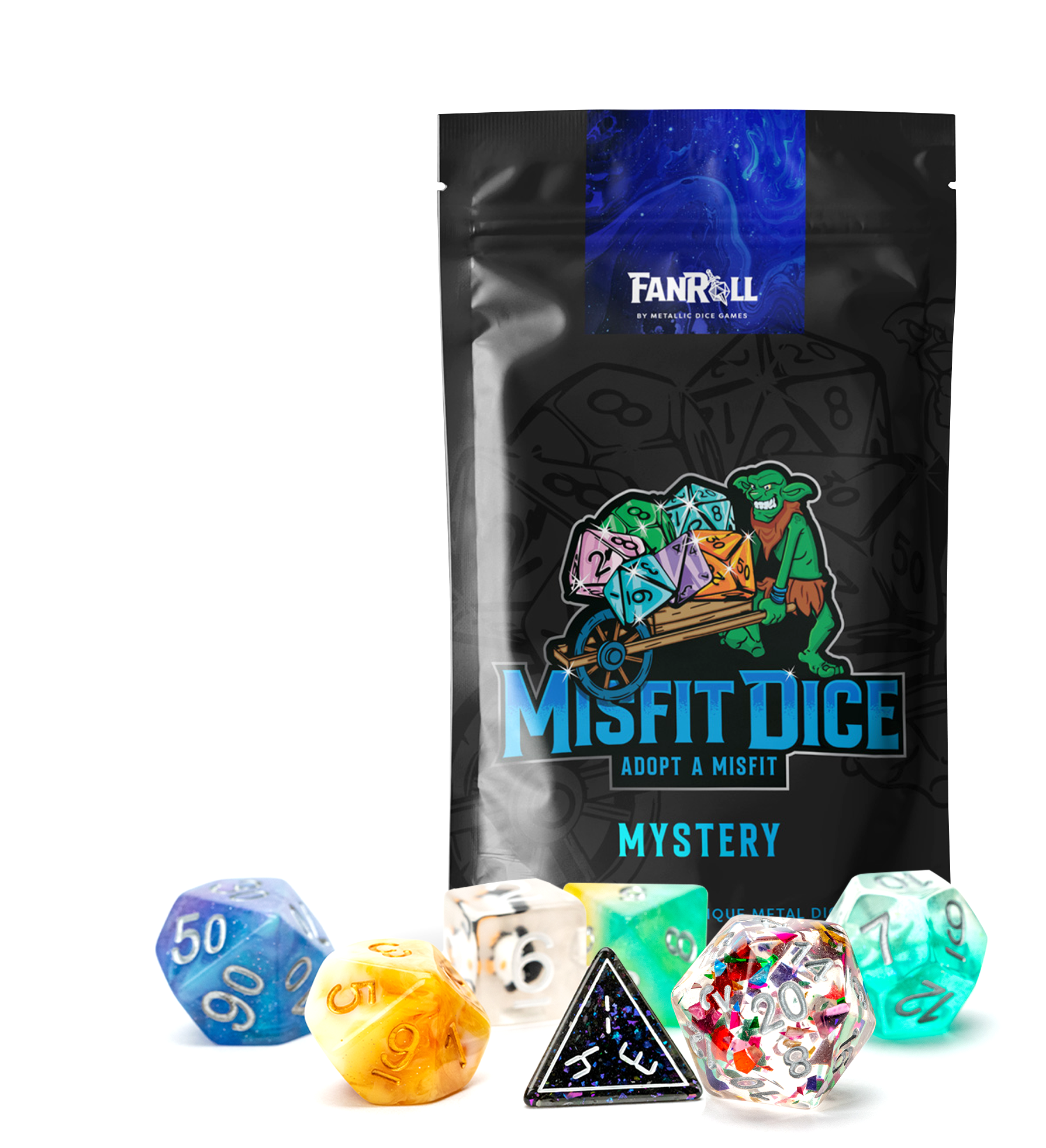 MDG Mystery Misfit Resin Polyhedral Dice Set | Odin's Place