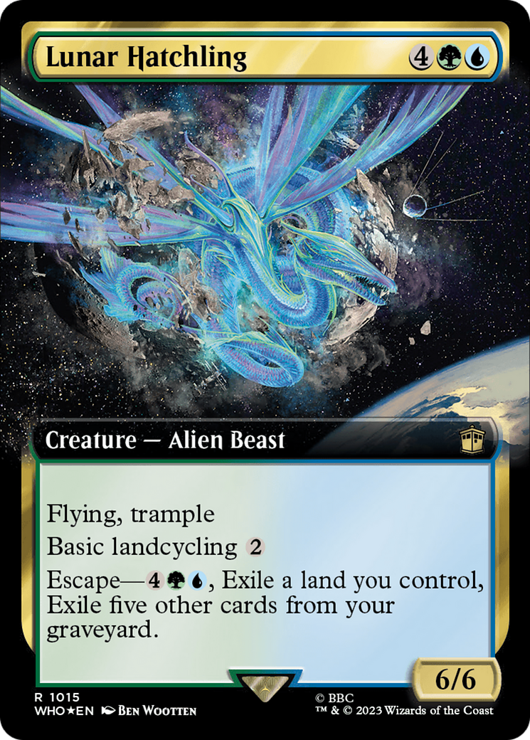 Lunar Hatchling (Extended Art) (Surge Foil) [Doctor Who] | Odin's Place