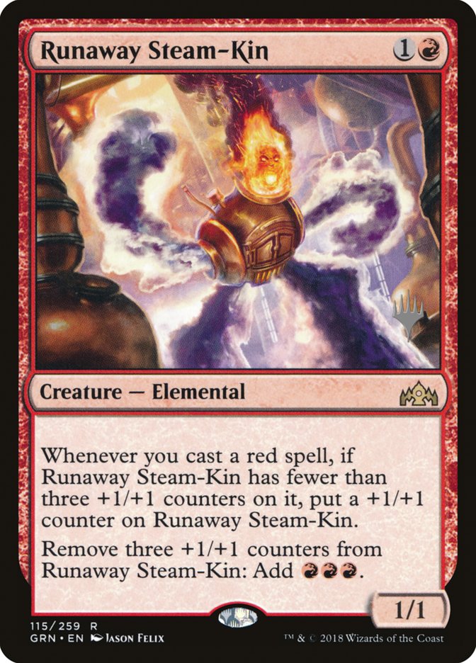 Runaway Steam-Kin (Promo Pack) [Guilds of Ravnica Promos] | Odin's Place