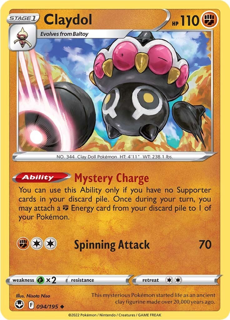 Claydol (094/195) [Sword & Shield: Silver Tempest] | Odin's Place