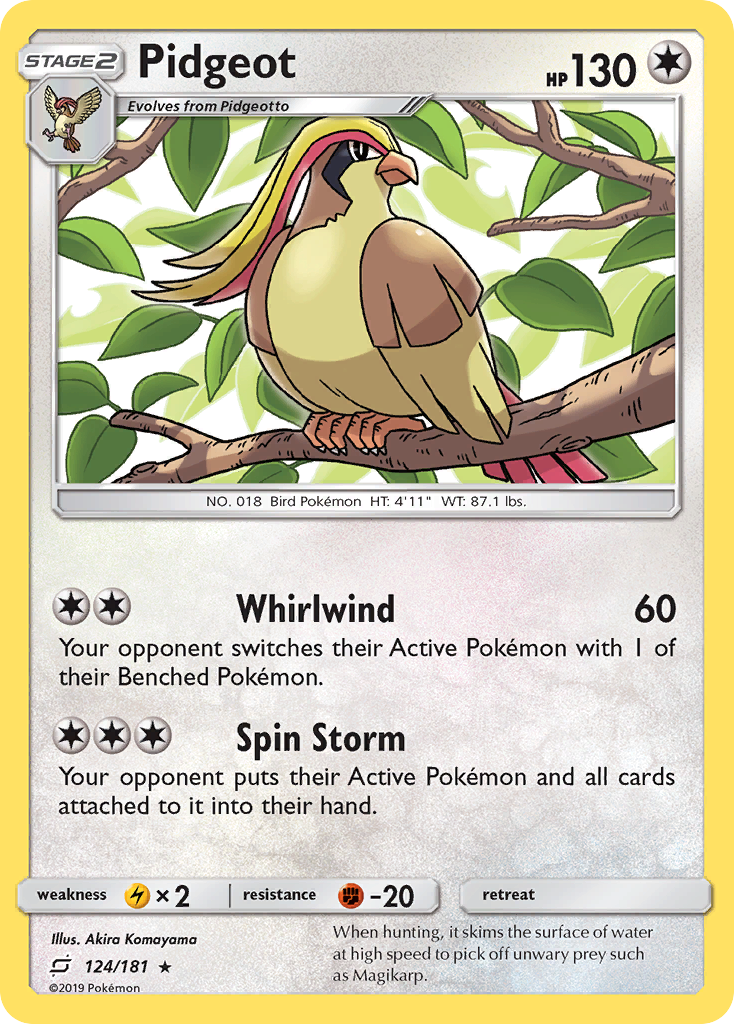 Pidgeot (124/181) [Sun & Moon: Team Up] | Odin's Place