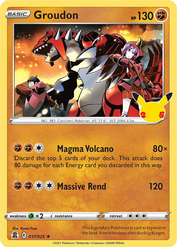 Groudon (017/025) [Celebrations: 25th Anniversary] | Odin's Place