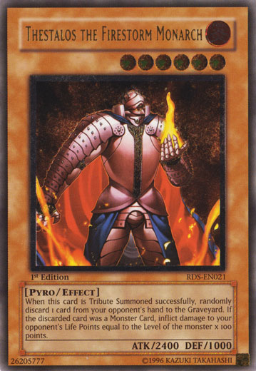 Thestalos the Firestorm Monarch [RDS-EN021] Ultimate Rare | Odin's Place