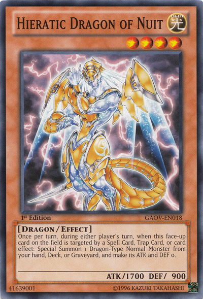Hieratic Dragon of Nuit [GAOV-EN018] Common | Odin's Place