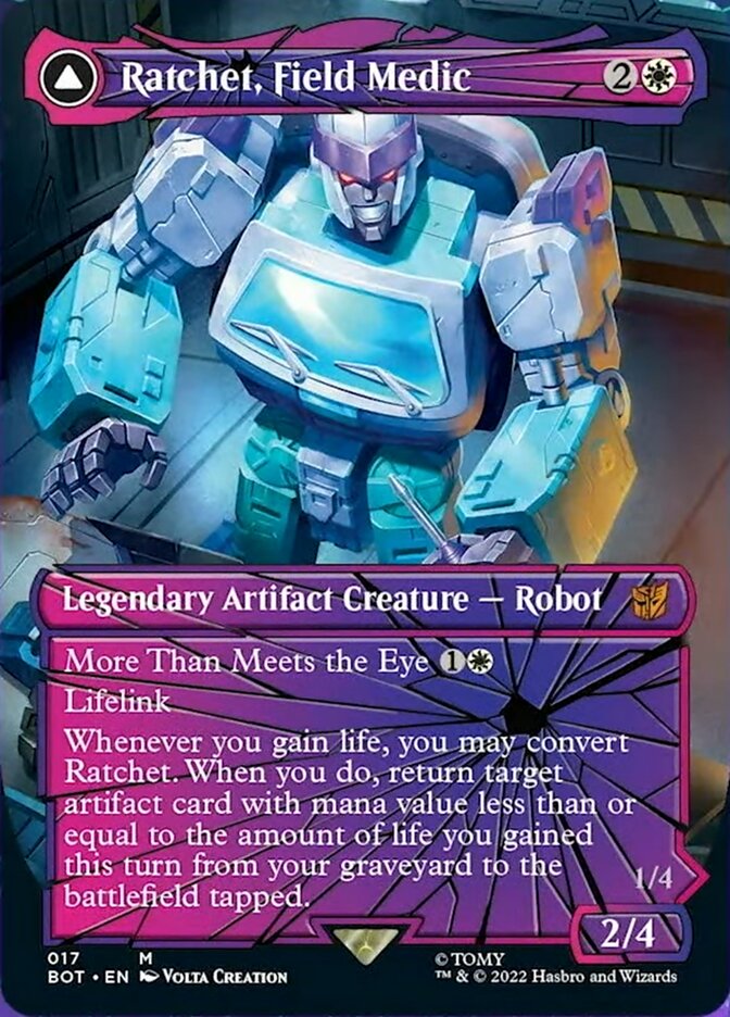 Ratchet, Field Medic // Ratchet, Rescue Racer (Shattered Glass) [Transformers] | Odin's Place