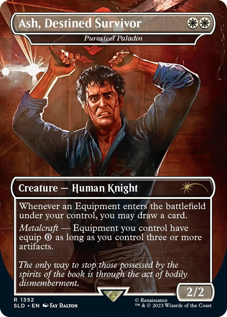 Ash, Destined Survivor - Puresteel Paladin [Secret Lair Drop Series] | Odin's Place