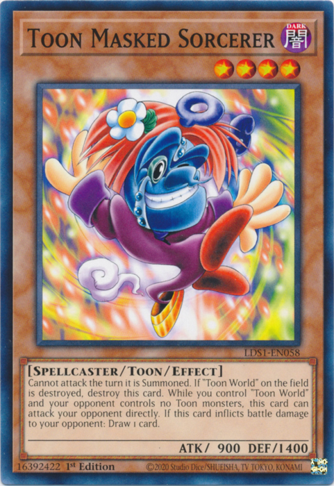 Toon Masked Sorcerer [LDS1-EN058] Common | Odin's Place