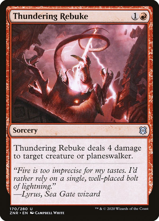 Thundering Rebuke [Zendikar Rising] | Odin's Place