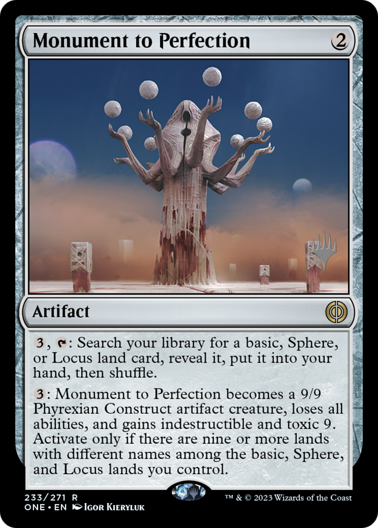 Monument to Perfection (Promo Pack) [Phyrexia: All Will Be One Promos] | Odin's Place