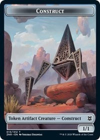 Construct // Illusion Double-Sided Token [Zendikar Rising Tokens] | Odin's Place
