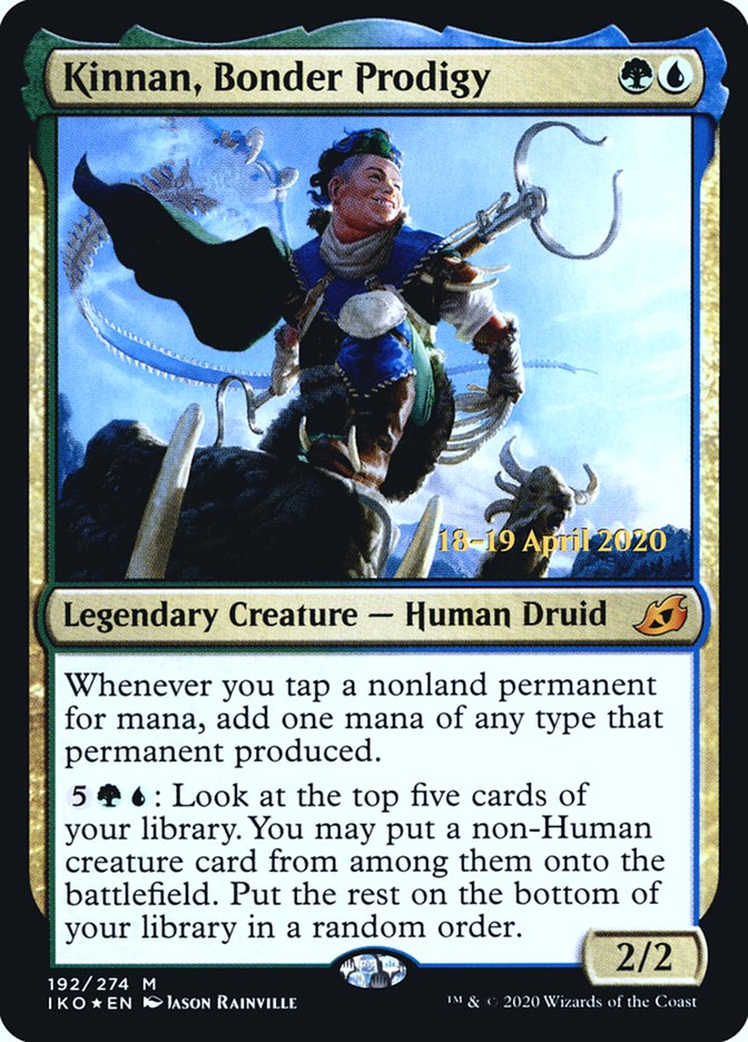 Kinnan, Bonder Prodigy [Ikoria: Lair of Behemoths Prerelease Promos] | Odin's Place