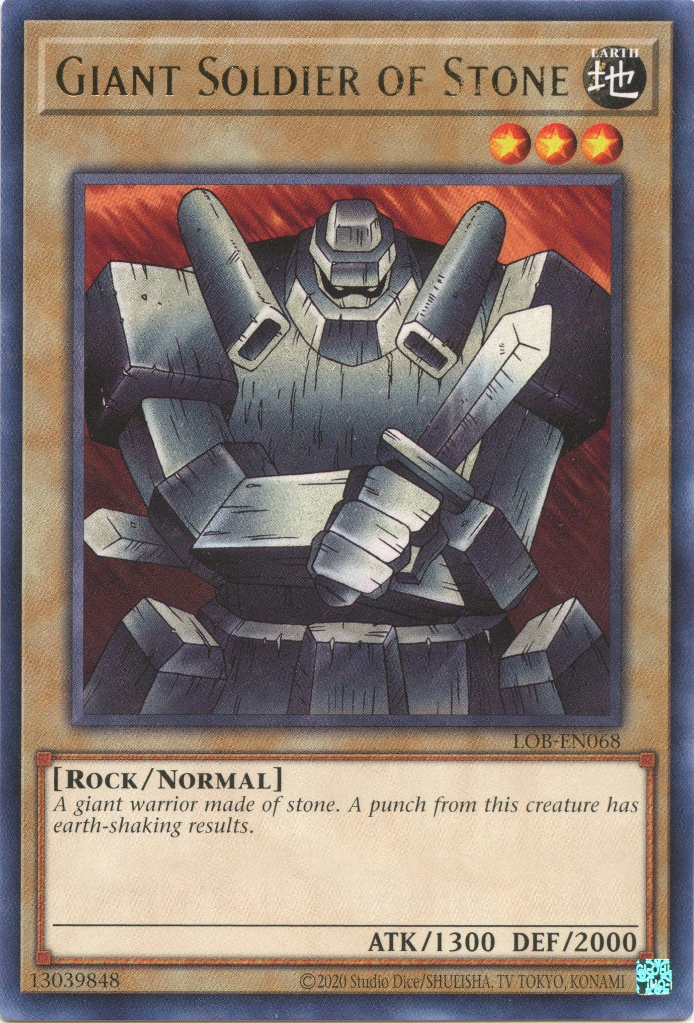 Giant Soldier of Stone (25th Anniversary) [LOB-EN068] Rare | Odin's Place