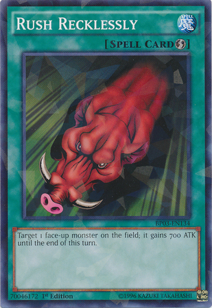 Rush Recklessly [BP03-EN134] Shatterfoil Rare | Odin's Place