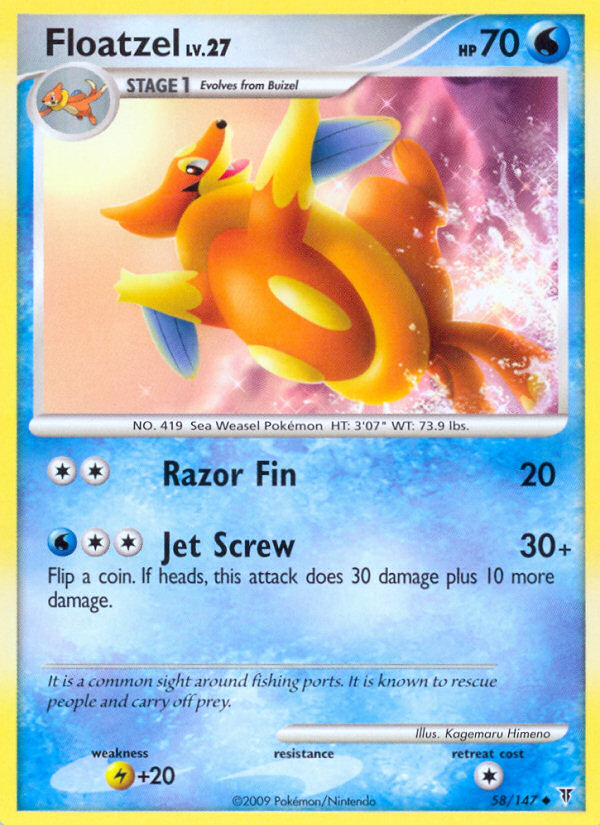 Floatzel (58/147) [Platinum: Supreme Victors] | Odin's Place