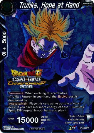 Trunks, Hope at Hand (P-064) [Tournament Promotion Cards] | Odin's Place