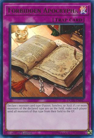 Forbidden Apocrypha [DUDE-EN047] Ultra Rare | Odin's Place