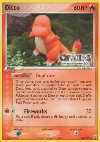 Ditto (61/113) (Origins Game Fair 2007) [EX: Delta Species] | Odin's Place