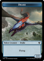Drake // Cat Double-Sided Token [Murders at Karlov Manor Commander Tokens] | Odin's Place
