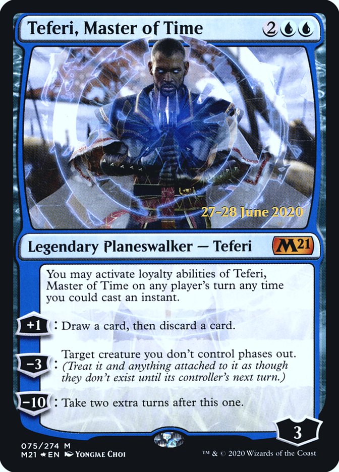 Teferi, Master of Time (75) [Core Set 2021 Prerelease Promos] | Odin's Place