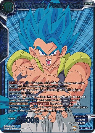 SSB Gogeta, Frenzied Burst (P-104) [Promotion Cards] | Odin's Place