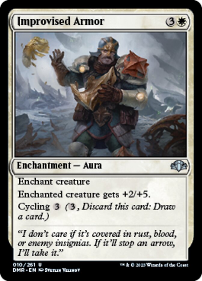 Improvised Armor [Dominaria Remastered] | Odin's Place