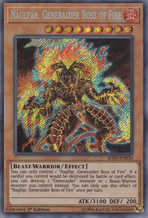 Naglfar, Generaider Boss of Fire [MYFI-EN030] Secret Rare | Odin's Place
