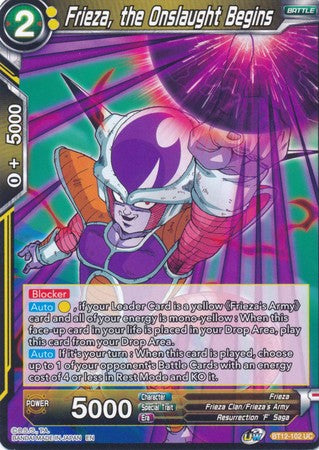 Frieza, the Onslaught Begins (BT12-102) [Vicious Rejuvenation] | Odin's Place