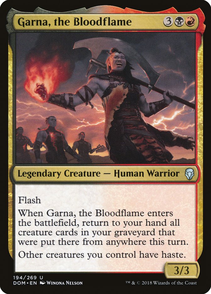 Garna, the Bloodflame (194) [Dominaria] | Odin's Place