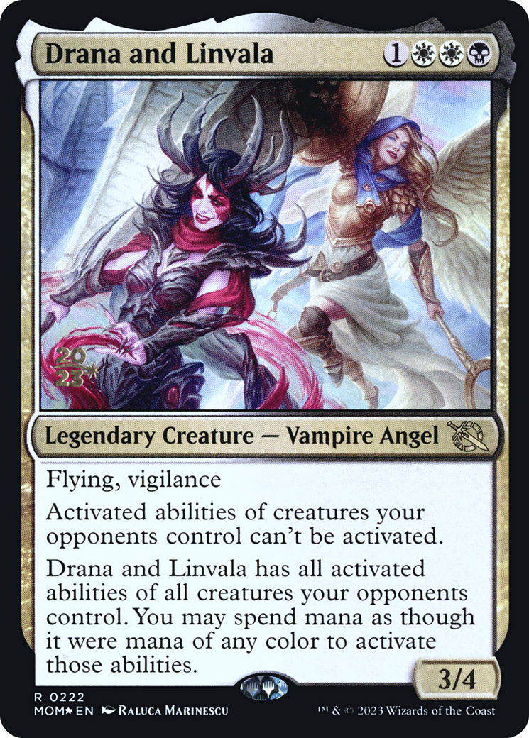 Drana and Linvala [March of the Machine Prerelease Promos] | Odin's Place