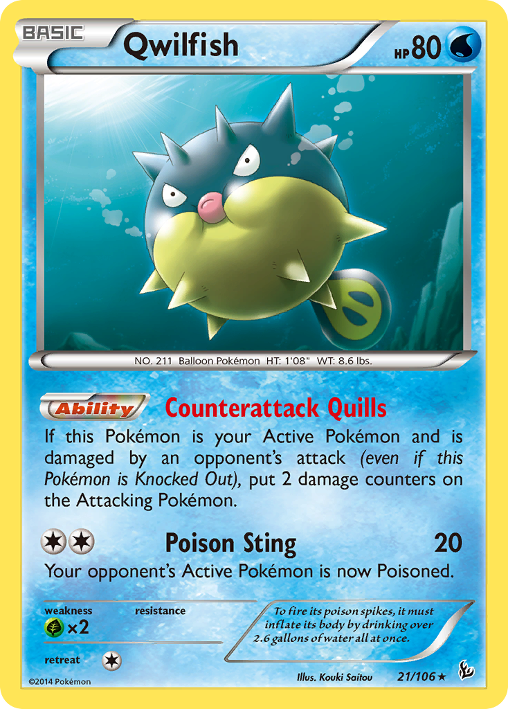 Qwilfish (21/106) [XY: Flashfire] | Odin's Place