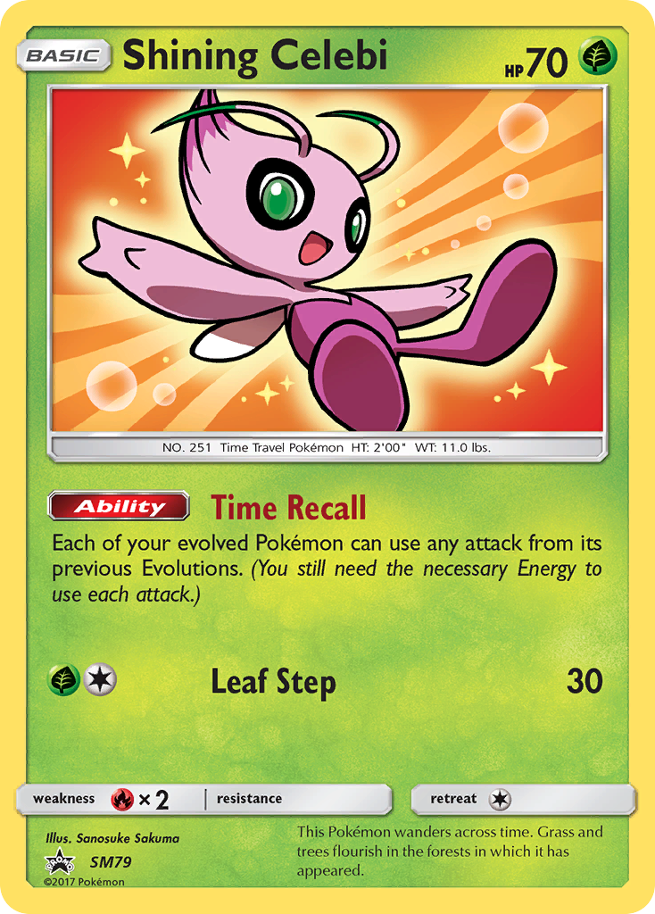 Shining Celebi (SM79) [Sun & Moon: Black Star Promos] | Odin's Place
