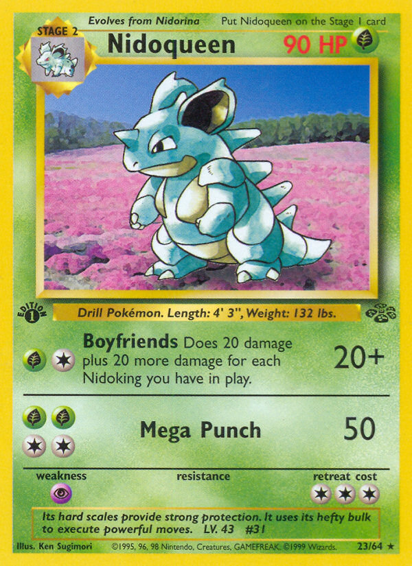 Nidoqueen (23/64) [Jungle 1st Edition] | Odin's Place