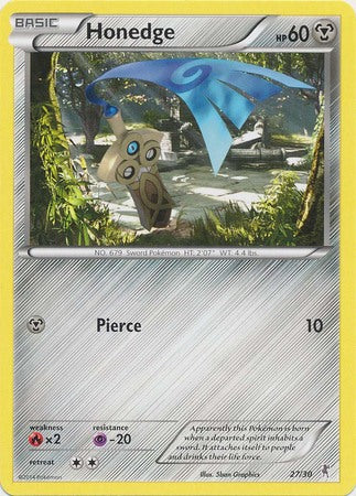 Honedge (27/30) [XY: Trainer Kit 1 - Bisharp] | Odin's Place