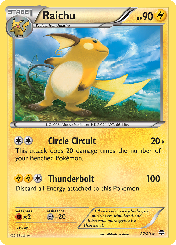 Raichu (27/83) [XY: Generations] | Odin's Place