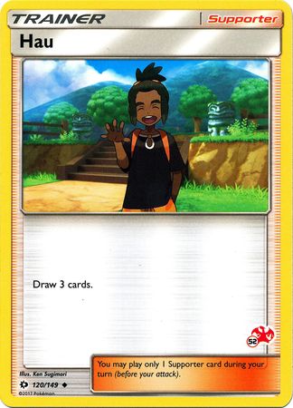 Hau (120/149) (Charizard Stamp #52) [Battle Academy 2020] | Odin's Place
