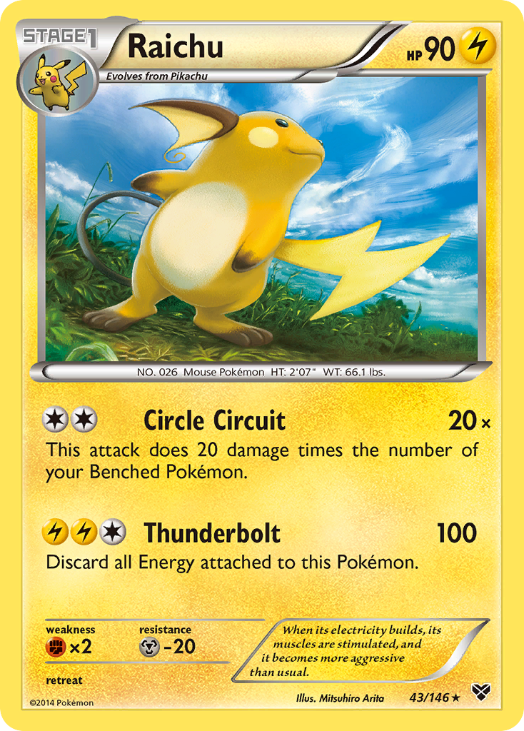 Raichu (43/146) [XY: Base Set] | Odin's Place